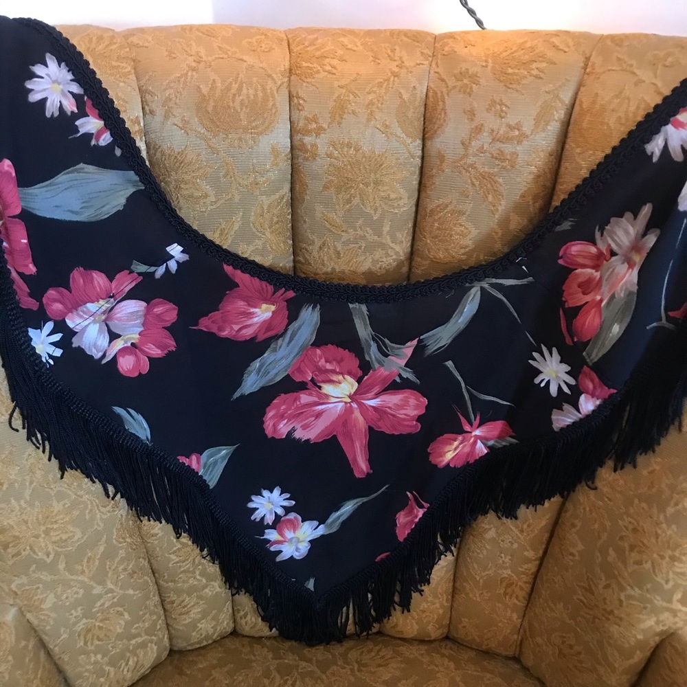 Vintage Tassel Neck Scarf